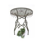 Dandibo - table de bistrot ronde antique table pliante malega 12184 table de bistrot table de jardin ...