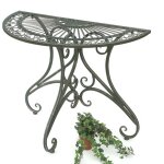 Dandibo table semi - circulaire table murale semi - circulaire 130434 table d'appoint en métal 90 cm ... Dandibo table semi - circulaire table murale semi - circulaire 130434 table d'appoint en métal 90 cm ...