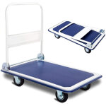 Dasck - chariot plateforme de chargement pliable avec roues ? 150 kg ? acier renforc� ? compact et robuste ...