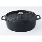 Daubière en fonte émaillée 29cm noir mat - invicta - puv403291 Daubière en fonte émaillée 29cm noir mat - invicta - puv403291