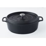 Daubi�re en fonte �maill�e 29cm noir mat - invicta - puv403291