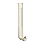 Profils de france - dauphin coud en fonte couleur sable, diamtre 80 mm, longueur 1 m