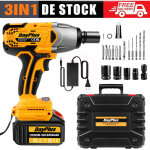 Dayplus - 1800n. m 1 / 2'' cl� � choc �lectrique sans fil cl� � choc �lectrique avec rechargeables batteries ...