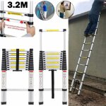 Dayplus - 3. 2m metre echelle t�lescopique aluminim thick echelle stair loft normes en131
