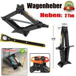 Dayplus - cric de voiture cric � ciseaux lift avec manivelle pour voiture / suv / mpv 2000kg 2t