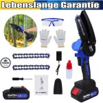 Dayplus - scie � cha�ne sans balai mini scie � cha�ne avec batterie scie � cha�ne manuelle de 4 pouces ...