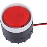 Dc 12v mini sir�ne filaire sir�ne 120 db syst�me d'alarme sonore sir�ne pour la s�curit� � la maison, ...