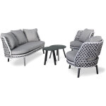 Dcb garden - agadir - salon de jardin 4 places en aluminium