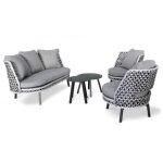 Dcb garden - agadir - salon de jardin 4 places en aluminium