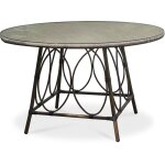 Dcb garden - ushuaia - table de jardin ronde en aluminium