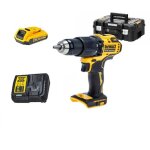 Dcd709d1t - qw perceuse � percussion sans fil xr 18v 65nm 2 vitesses - 1 x 2. 0 ah batterie, chargeur ...