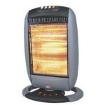 Dcg eltronic sa9223 appareil de chauffage noir, gris 1200 w chauffage d'appoint �lectrique halog�ne