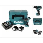 Ddf 485 rfj perceuse - visseuse sans fil 18v 50nm + coffret makpac + 2x batteries 3, 0 ah + 1x chargeur ...