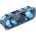 Boite d'encastrement stopair multimateriaux 3 postes h / v Ø67 / p40 - 718386 - debflex Boite d'encastrement stopair multimateriaux 3 postes h / v Ø67 / p40 - 718386 - debflex