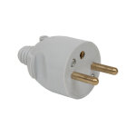 Debflex - fiche male 2p + t 16a droite a coiffe gris - 713520