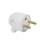 Debflex - fiche male 2p + t 16a lateral portefeuille blanc - 713370