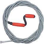Deboucheur canalisation professionnel, 5m x 9mm spirale d�boucheur wc avec manivelle, sonde de debouchage ...