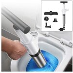 D�boucheur de toilette haute pression avec 4 t�tes rempla�ables d�boucheur � pompe wc d�boucheur de canalisati ...