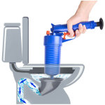 D�boucheur toilettes haute pression - 4 ventouses puissantes - piston � air pour canalisation / lavabo ...