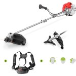 Dbroussailleuse avec moteur  essence 2 temps greencut ggt650x - 2 - 65cc - 4, 9cv - 2 accessoires pour ...