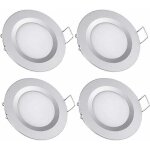 Debuns - 4 x spot led encastrable 12v trou 58 - 65mm 3w 6400k plafonnier encastr� pour camping - car ...
