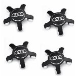 Debuns ? jeu de 4 caches - moyeux pour audi ? embl�mes de 135 mm en abs ? installation rapide et simple ...