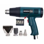 Decapeur thermique , pistolet air chaud 1800w affichage numerique lcd temperature 60 a 600 degres celsius ...