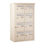 Decayeux - boite aux lettres collective exterleure murale ivoire clair - languedoc standard 8 boites ...