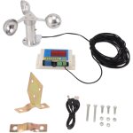 Decdeal appareil d'alarme de vitesse du vent 3 blades tower tower crane anemomtre instrument pour constructio ...