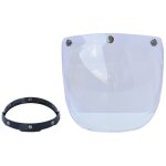Decdeal casque de moto anti - uv anti - rayures, visi�re � bulles, pare - vent universel pour visage ...