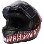 Decdeal casque de moto int�gral v�lo de rue pour hommes femmes unisexe bonne respirabilit� avec boucle ...