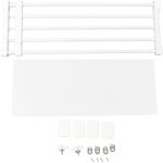 Decdeal tagre extensible sans clous pour placard, sparateur de placard, support de rangement pour ...