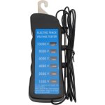 Decdeal fermateur de tension de clture lectrique testeur fauteur de 12 kv ferme portable avec 8 lumires ...