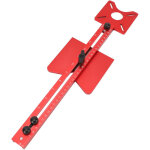 Decdeal gabarit de routeur 4 en 1, rainure de coupe circulaire, bords de fraisage, support de support ...