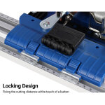 Decdeal guide de scie circulaire rail de coupe pour le travail du bois, alliage d'aluminium, plastique ...