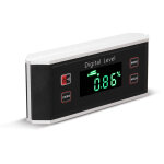 Decdeal niveau num�rique portable 4x90� ip54 �tanche - rapporteur num�rique / inclinom�tre lcd - mesure ...