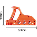 Decdeal raboteuse de chanfreinage pour plaques de pl�tre abs, outil de coupe des bords du bois, angle ...