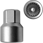 Decdeal remplacement de cl� d'�crou de verrouillage de roue pour porsche, adaptateur de douille de verrouillag ...