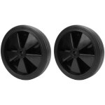 Decdeal roues universelles de 6 pouces, 2 pi�ces, 12 trous, roue en caoutchouc, pi�ce de rechange pour ...