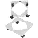 Decdeal support de plante avec roulettes, base universelle r�glable, support de pot de fleur roulant ...