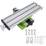 Decdeal table coulissante crois�e, mini banc de per�age compos� pr�cis, table de travail de fraisage ...