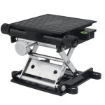 Decdeal table �l�vatrice de laboratoire en aluminium noir, plate - forme de levage scientifique rotative ...