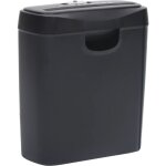 Vidaxl - dchiqueteuse de papier 6 feuilles  coupe en bandes noir