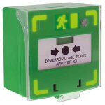 Declencheur manuel contact led vert avec pre - alarme
