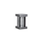 Deco fer forge - axe bout de jonction pour gond  collier - diamtre 34mm largeur platine 35mm - acier ...