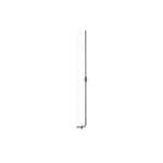 Deco fer forge - barreau lisse d�cor boule au centre avec �querre de rampe int�gr�e - hauteur 1200mm ...