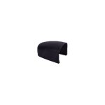 Deco fer forge - cache � clipper pour gonds modulo inox - longueur 63mm largeur 44, 6mm - noir 9005
