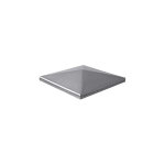 Couvre poteau chapeau carré - longueur 80mm hauteur 23mm - acier - à souder deco fer forge Couvre poteau chapeau carré - longueur 80mm hauteur 23mm - acier - à souder deco fer forge