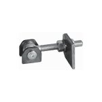 Deco fer forge - gond portail � battant ouverture � 180� - filetage m24 longueur 56 � 114mm - acier zingu� ...