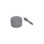 Deco fer forge - pivot bas � bille articul� sp�cial charge lourde - �68 hauteur 40mm - acier